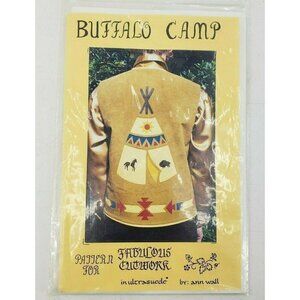 Uncut Buffalo Camp Pattern for Cutwork by Ann Wall New Buffalo Teepee